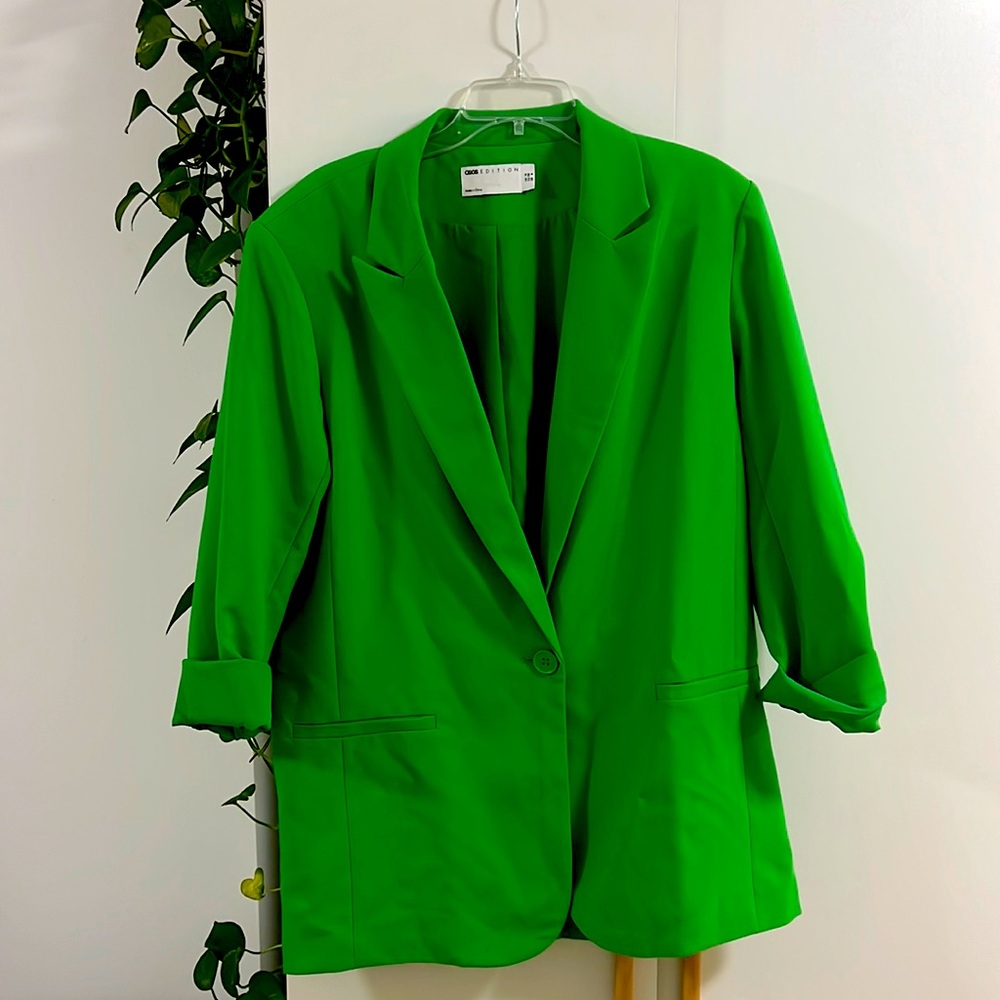 Worn 1X ASOS Green Boyfriend Blazer